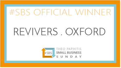 Wow – we’ve just  been chosen by Theo Paphitis as an #SBS winner!